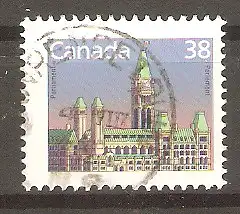 Briefmarke Canada Mi.Nr. 1117 A o Parlamentsgebäude Ottawa 1988 #