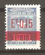 Briefmarke Chile Zwangszuschlagsmarke Mi.Nr. 5 II ** Zwangszuschlagsmarke 1971 #