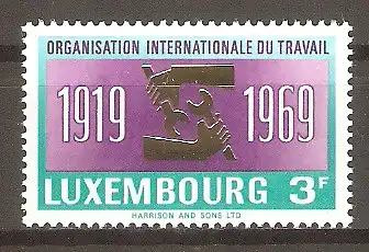 Briefmarke Luxemburg Mi.Nr. 792 ** 50 Jahre Internationale Arbeitsorganisation (ILO) 1969 / ILO-Emblem #