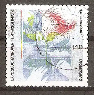 Briefmarke BRD Mi.Nr. 2112 o Weltausstellung EXPO 2000 in Hannover #