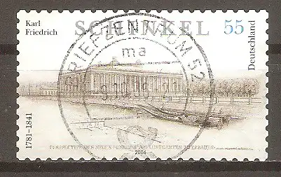 Briefmarke BRD Mi.Nr. 2552 o Vollstempel Briefzentrum 52 / 225. Geburtstag von Karl Friedrich Schinkel 2006 #