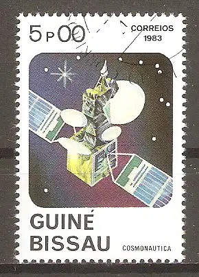 Briefmarke Guinea-Bissau Mi.Nr. 669 o Raumfahrt 1983 / Satellit #