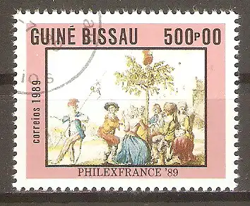 Briefmarke Guinea-Bissau Mi.Nr. 1061 o 200. Jahrestag der Französischen Revolution 1989 / Darstellungen zur Französischen Revolution #