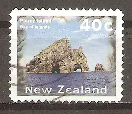Briefmarke Neuseeland Mi.Nr. 1522 I BA (gez. 11¼) o Landschaften 1996 / Piercy Island, Bay of Islands #