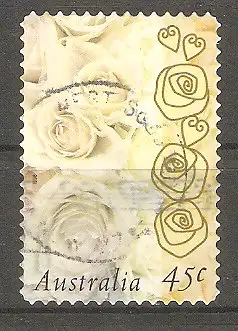 Briefmarke Australien Mi.Nr. 1706 o Valentinstag 1998 / Rosen #