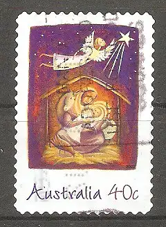 Briefmarke Australien Mi.Nr. 2188 o Weihnachten 2002 / Christi Geburt #