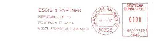 Freistempel F76 1381 Frankfurt am Main - ESSIG & PARTNER (#3060)