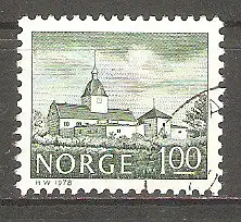 Briefmarke Norwegen Mi.Nr. 766 o Bauwerke 1978 / Landgut Austråt in der Provinz Sør-Trøndelag #