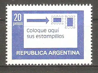 Briefmarke Argentinien Mi.Nr. 1362 x ** Postdienst 1978 / Richtige Frankierung #