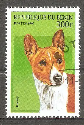 Briefmarke Benin Mi.Nr. 940 o Hunderassen 1997 / Basenji #