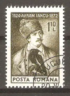 Briefmarke Rumänien Mi.Nr. 3215 o Jahrestage 1974 / 150. Geburtstag von Avram Iancu (1824-1872), Revolutionär #