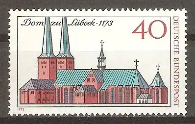Briefmarke BRD Mi.Nr. 779 ** 800 Jahre Dom zu Lübeck 1973 / Lübecker Dom #
