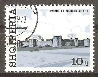 Briefmarke Albanien Mi.Nr. 1881 o Festungen 1976 / Festung von Bashtovë #
