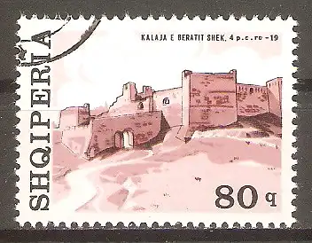Briefmarke Albanien Mi.Nr. 1885 o Festungen 1976 / Burg von Berat #