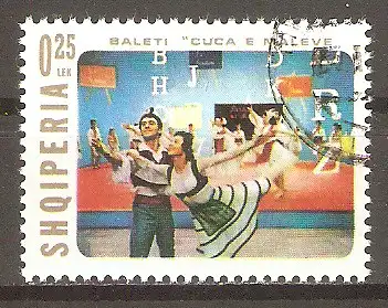 Briefmarke Albanien Mi.Nr. 1877 o Ballett 1976 / Verschiedene Szenen aus dem Ballett „Das Gebirgsmädel“ #