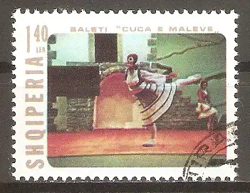 Briefmarke Albanien Mi.Nr. 1880 o Ballett 1976 / Verschiedene Szenen aus dem Ballett „Das Gebirgsmädel“ #