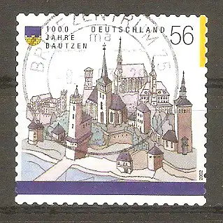 Briefmarke BRD Mi.Nr. 2245 o Vollstempel Briefzentrum 75 / 1000 Jahre Bautzen 2002 #