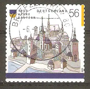 Briefmarke BRD Mi.Nr. 2245 o Vollstempel Briefzentrum 80 / 1000 Jahre Bautzen 2002 #