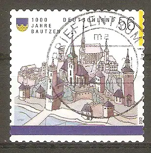 Briefmarke BRD Mi.Nr. 2245 o 1000 Jahre Bautzen 2002 / Sehenswürdigkeiten der Stadt #