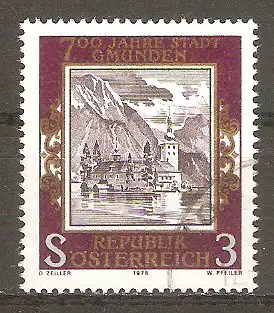 Briefmarke Österreich Mi.Nr. 1576 o 700 Jahre Stadt Gmunden 1978 / Schloss Orth in Gmunden #