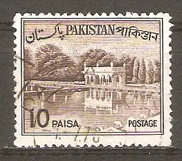 Briefmarke Pakistan Mi.Nr. 181 o Einheimische Ansichten 1962 / Shalimar-Gärten in Lahore #