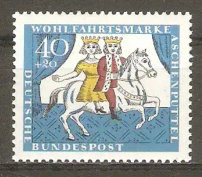Briefmarke BRD Mi.Nr. 488 ** Märchen der Brüder Grimm 1965 / Aschenputtel #