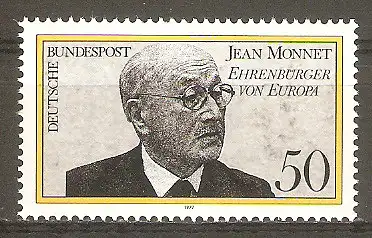 Briefmarke BRD Mi.Nr. 926 ** Jean Monnet 1977 / Französischer Politiker und Staatsmann #
