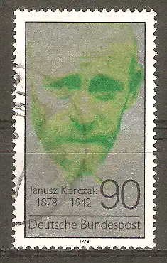 Briefmarke BRD Mi.Nr. 973 o 100. Geburtstag von Dr. Janusz Korczak 1978 / Polnischer Kinderarzt und Sozialpädagoge #