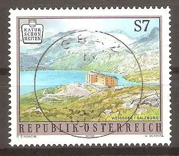 Briefmarke Österreich Mi.Nr. 2310 o Naturschönheiten in Österreich 2000 / Weißsee mit Rudolfshütte #