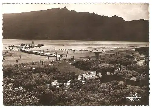 Ansichtskarte Frankreich - Aix-les-Bains / La Plage et la Dent du Chat (2931)