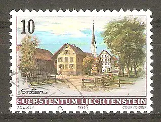 Briefmarke Liechtenstein Mi.Nr. 1126 o Dorfansichten 1996 / Eschen #