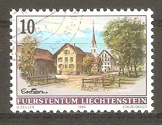 Briefmarke Liechtenstein Mi.Nr. 1126 o Dorfansichten 1996 / Eschen #