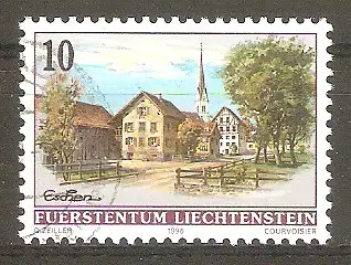 Briefmarke Liechtenstein Mi.Nr. 1126 o Dorfansichten 1996 / Eschen #