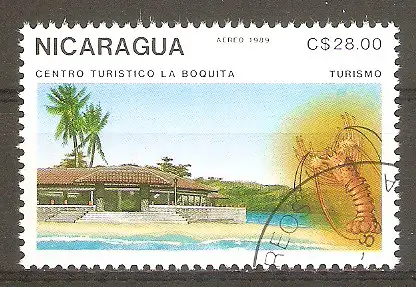 Briefmarke Nicaragua Mi.Nr. 2930 o Tourismus 1989 / La Boquita #