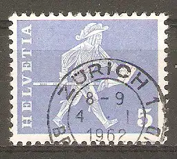 Briefmarke Schweiz Mi.Nr. 696 x o Postgeschichtliche Motive und Baudenkmäler 1960 / Standesläufer von Freiburg #