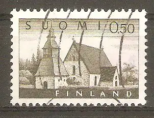 Briefmarke Finnland Mi.Nr. 564 x o Alte Kirche von Lammi 1963 #