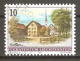 Briefmarke Liechtenstein Mi.Nr. 1126 o Dorfansichten 1996 / Eschen #