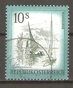 Briefmarke Österreich Mi.Nr. 1433 o Schönes Österreich 1973 / Neusiedlersee im Burgenland #
