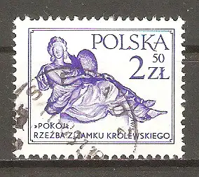 Briefmarke Polen Mi.Nr. 2656 o Skulptur 1979 / "Frieden und Gerechtigkeit" Holzskulptur von Andrzej le Brun #