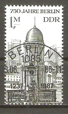 Briefmarke DDR Mi.Nr. 3027 o 750 Jahre Berlin 1986 / Haus des Ministerrats der DDR #