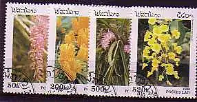 Laos Nr. 1534-1537 ° Orchideen (041)