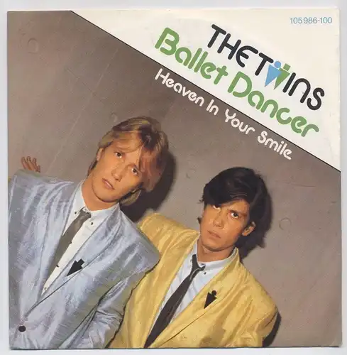 Vinyl-Single: The Twins: Ballet Dancer / Heaven In Your Smile  Hansa 105 986-100, (P) 1983 