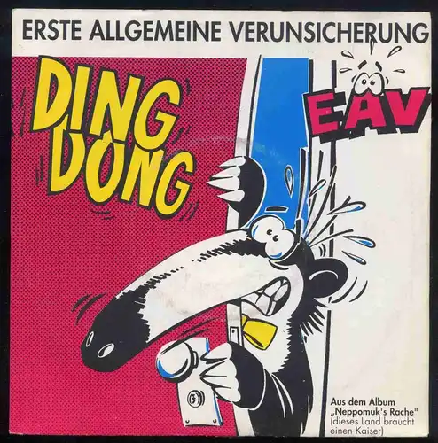 Vinyl-Single: Erste Allgemeine Verunsicherung: Ding Dong / Ding Dong (Version 3:23)  EMI Columbia 1 C 006 13 3466 7, (P) 1990 EAN 5099913346676 