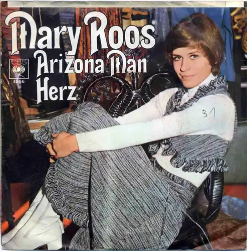 Vinyl-Single: Mary Roos: Arizona Man / Herz CBS 4866, (P) 1970 