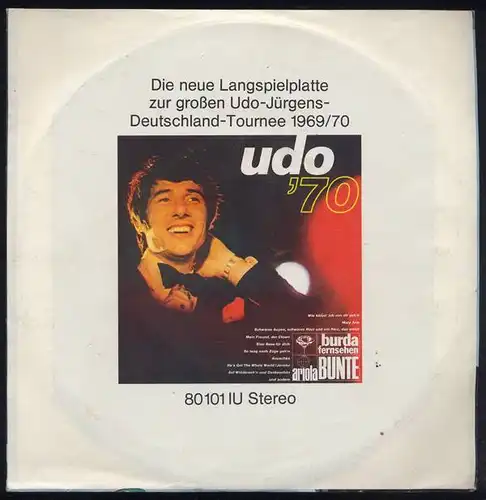 Vinyl-Single: Udo Jürgens: Babuschkin (Wodka gut für Tallala - Liebe gut für Hopsasa) / Indra Ariola 14 560 AT, (P) 1968 