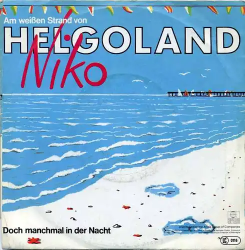 Vinyl-Single: Niko: Am weißen Strand von Helgoland / Doch manchmal in der Nacht Ariola 105 505-100, (P) 1983