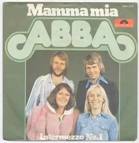 Vinyl-Single: ABBA: Mamma Mia / Intermezzo No. 1 Polydor 2001 613, (P) 1975 