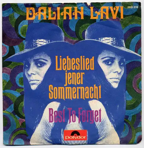 Vinyl-Single: Daliah Lavi: Liebeslied jener Sommernacht / Best To Forget Polydor 2001 019, (P) 1970
