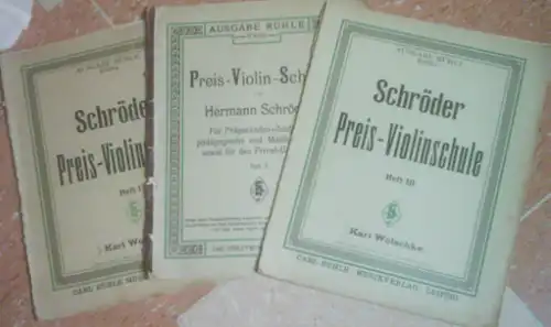 Preis - Violinschule 1 bis 3 - Hermann Schröder