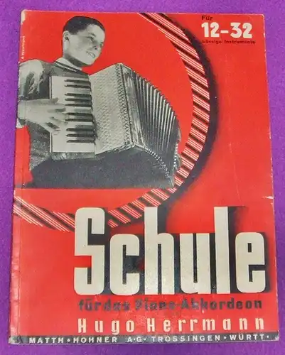 Schule für das Piano-Akkordeon von Hugo Herrmann